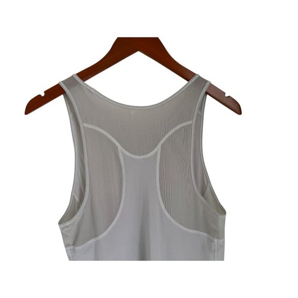 Lululemon White Racerback Tank Top With Mesh Panels Womens Lightweight Activewea - Picture 4 of 6